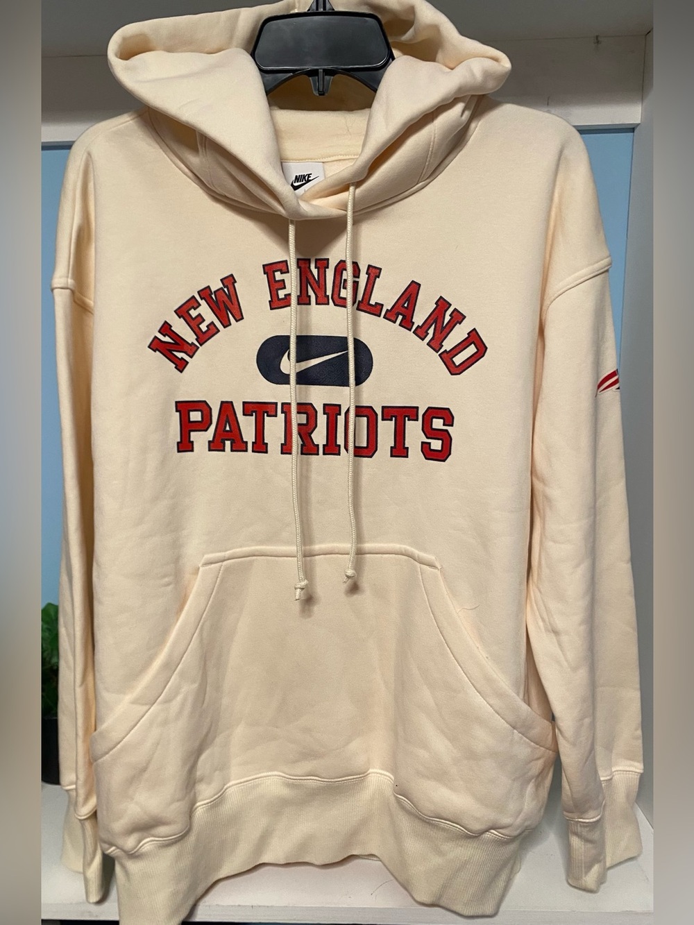 Nike Natural New England Patriots Cozy Oversized women’s Legacy Phoenix Hoodie M